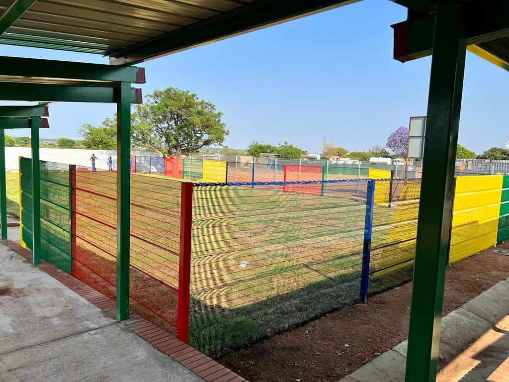 Fencing and sports area
